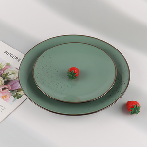 China supplier round ceramic home restaurant tableware <em>plate</em>