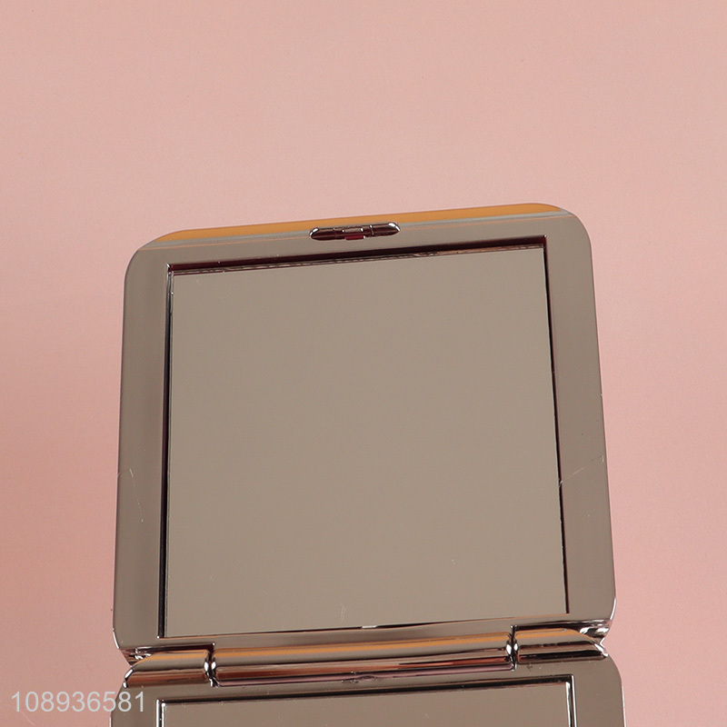 Wholesale Square Silver Folding Cosmetic Mirror Makeup Pocket Mirror