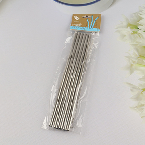 Yiwu market 6pcs stainless steel reusable drinking <em>straw</em>