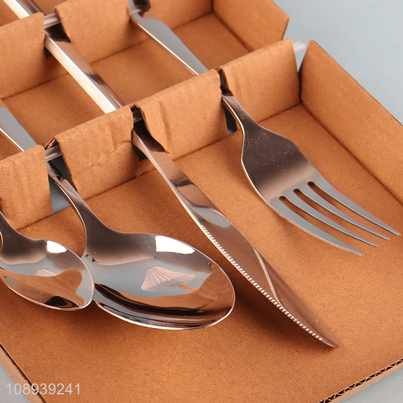 Hot sale 4pcs stainless steel cutlery set for home restaurant