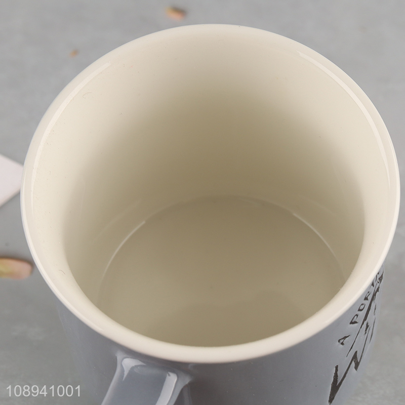 New design ceramic water cup coffee cup with handle