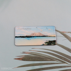 High quality rectangle souvenir decorative epoxy fridge magnet