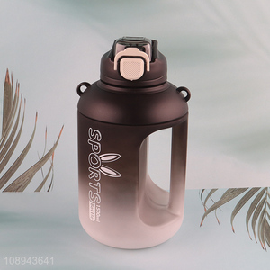 New Arrival 1600ml Plastic Fitness Sports Water Bottle with Strap