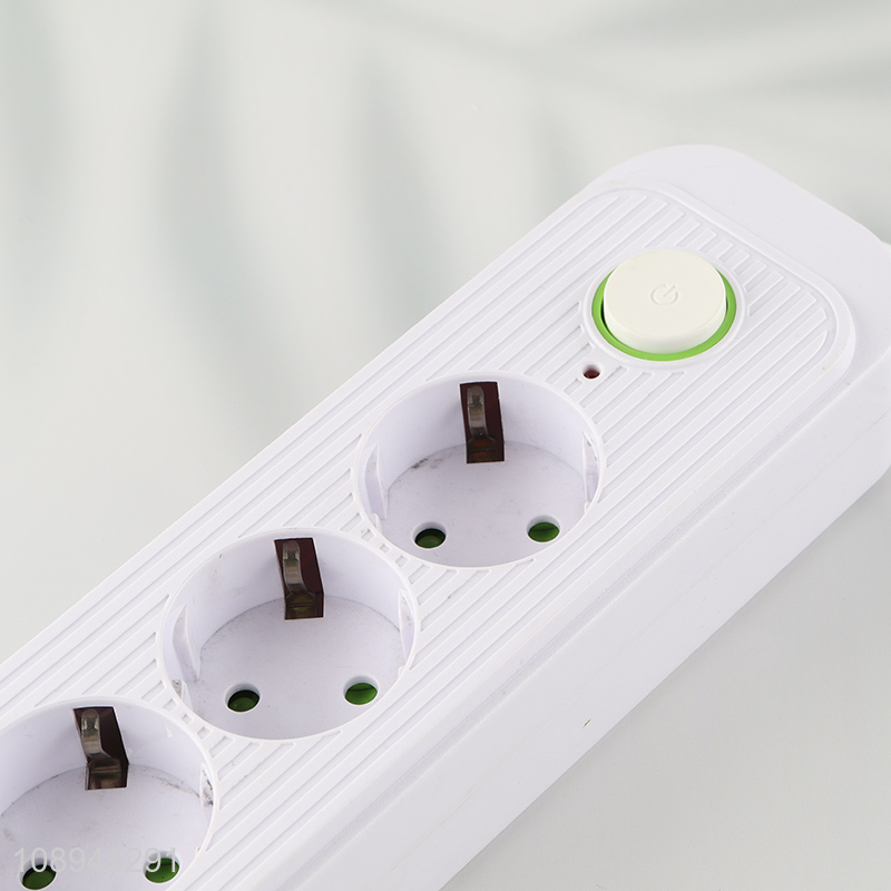 New Product Multi-Function European Power Strip with 4 Sockets 3 USB Ports