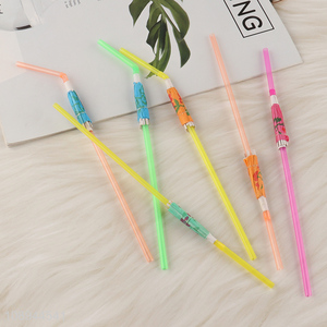 Hot Selling 10PCS Umbrella Drinking Straws Flexible Plastic Straws