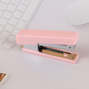 China factory pink office binding supplies stapler for sale