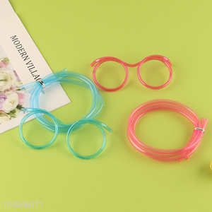 New Product Silly <em>Straw</em> Glasses Loop Drinking Eyeglass Straws