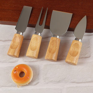 Factory Price 4-Piece Mini Stainless Steel Cheese Butter Knife Set