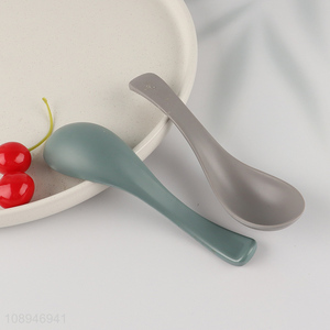 New Product 3 Colors Melamine Dinner <em>Spoon</em> Chinese Won Ton Soup Spoons