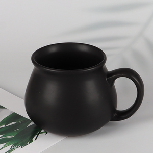 Hot selling black <em>ceramic</em> water <em>cup</em> tea <em>cup</em> coffee mug