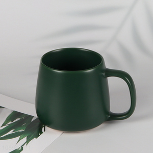 China supplier <em>ceramic</em> green water <em>cup</em> coffee <em>cup</em> with handle