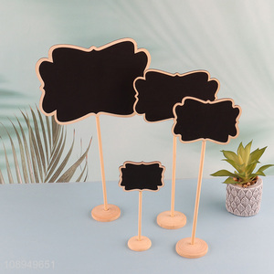 Good Quality Wooden Mini Chalkboard Signs Name Labels Price Tags