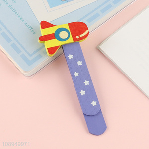 China Imports Cartoon Wooden Bookmark Ruler School Gift for Kids