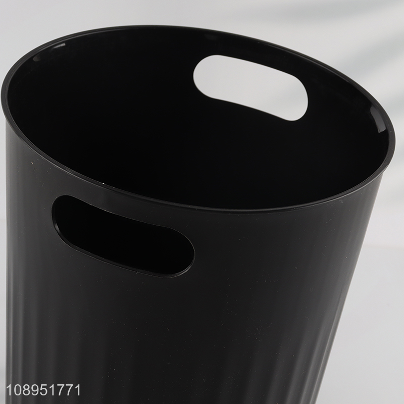 Hot Selling Plastic Trash Can with Pressure Ring for Bathroom Bedroom