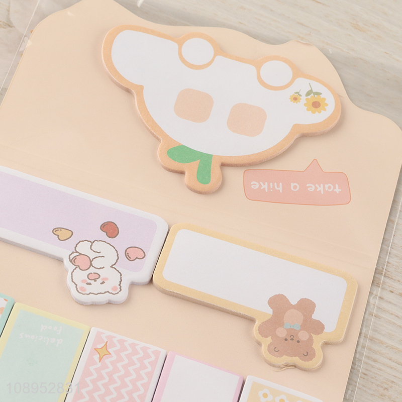 Hot Selling Cute Cartoon Sticky Notes Kawaii Sticky Note Pads for Students