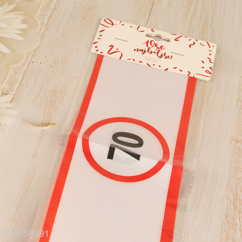 New Arrival 15PCS 70-Year-Old Speed Limiter Birthday Party Sashes