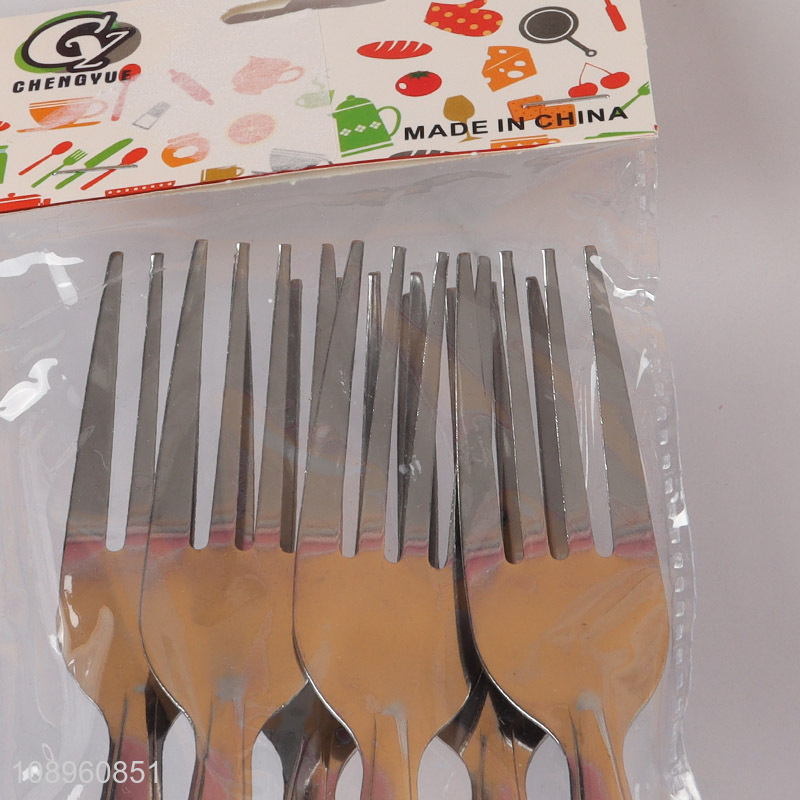 Hot products 6pcs stainless steel fork cutlery set for sale