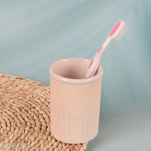 China supplier ceramic bathroom mouthwash cup toothbrush cup