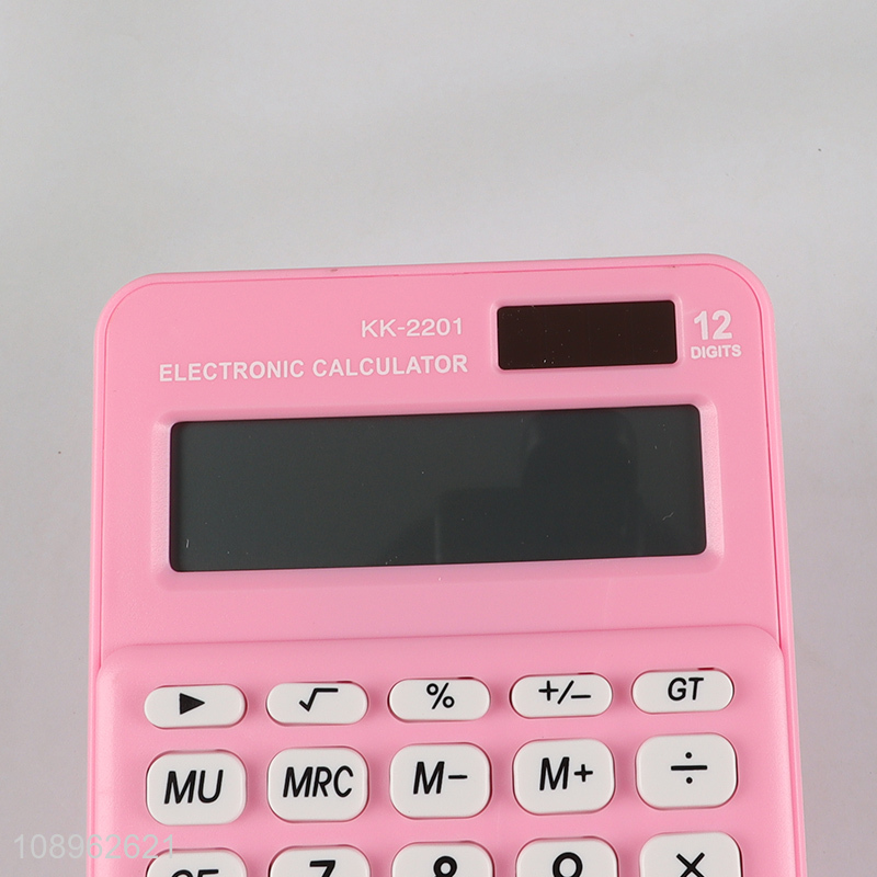 Factory price pink students school office electronic calculator