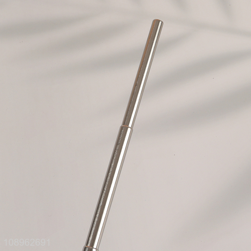 Top products stainless steel telescopic drinking straw with cleaning brush