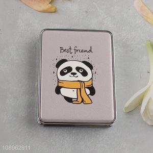 High Quality Cute Panda <em>Cosmetic</em> <em>Mirror</em> Folding Travel Compact <em>Mirror</em>