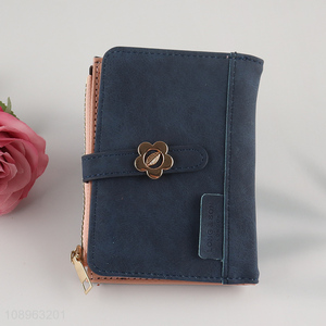 Good Quality Fashion PU Leather Wallet Credit Card Holder for Women