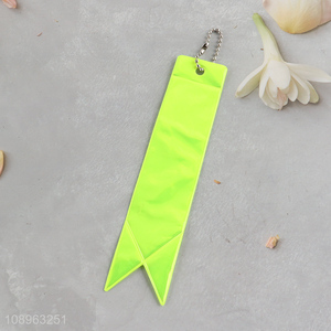 Factory Price Safety Reflector PVC Reflective Keychain for Backpack Jacket