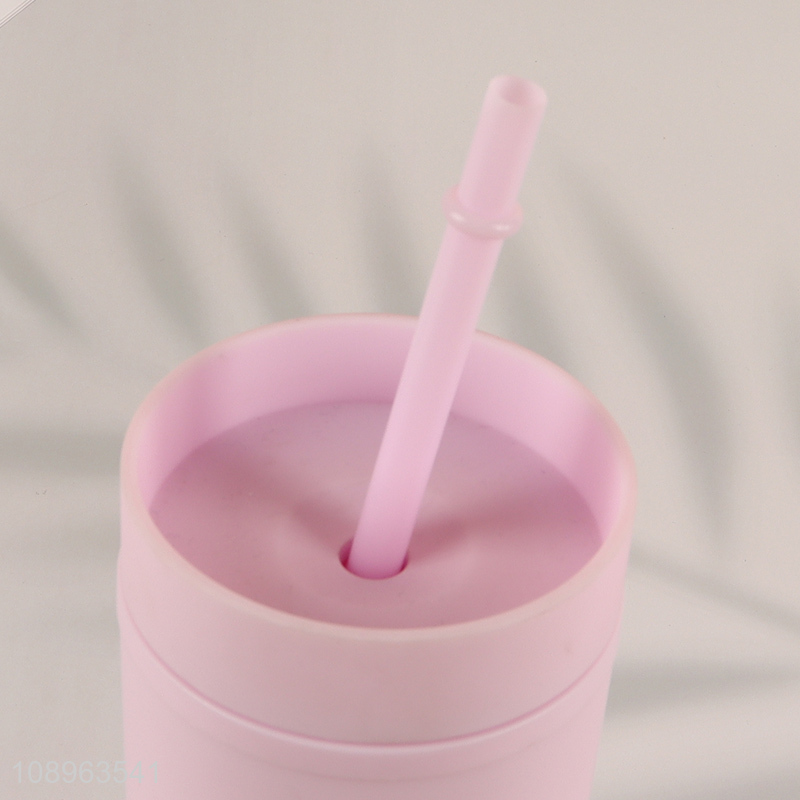 Popular products 460ml portable straw drinking cup