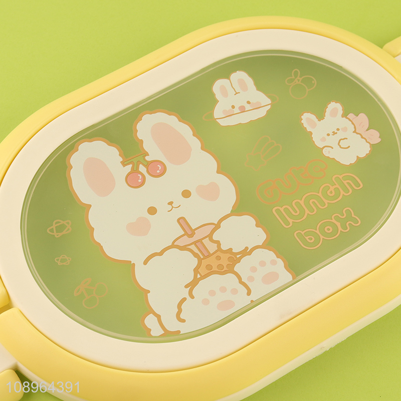 New Arrival 2 Layers Cartoon Plastic Lunch Box Container for Kids