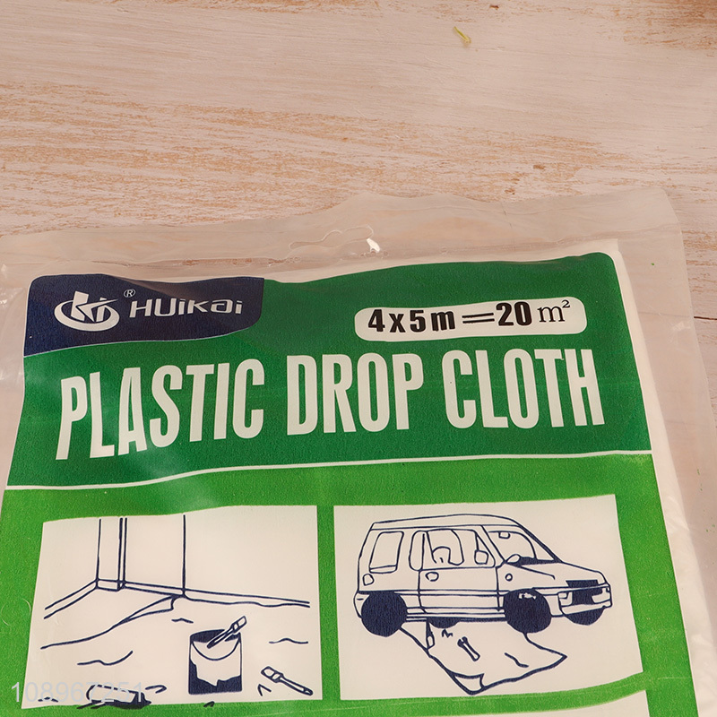 Top products disposable clear multi-purpose plastic drop cloth