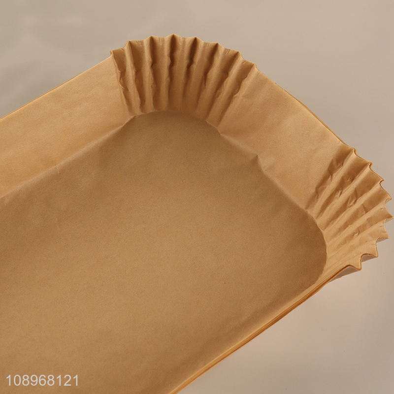 Wholesale 50PCS Rectangular Non-Stick Disposable Air Fryer Paper Liners for Baking