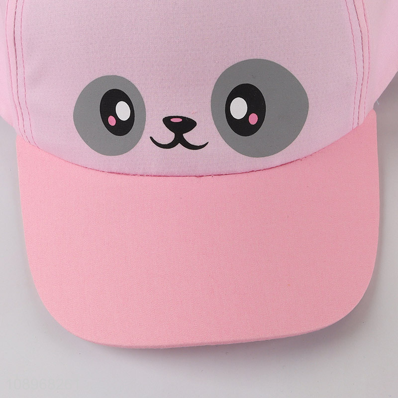 Good quality cartoon panda kids baseball hat for sale