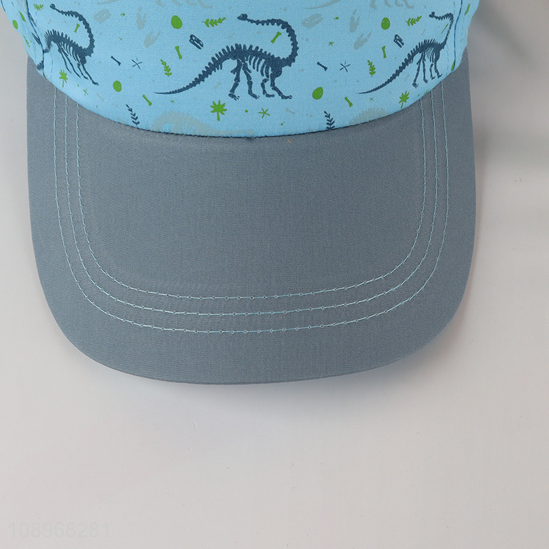 New product cartoon dinosaur series kids baseball hat for summer