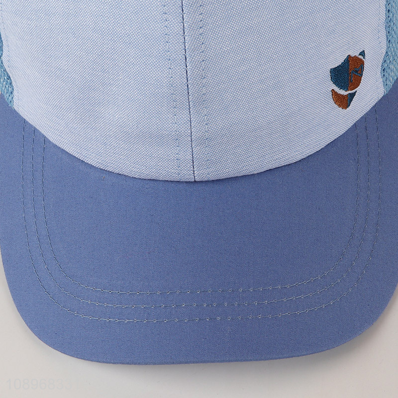 Hot products breathable blue summer hat baseball hat