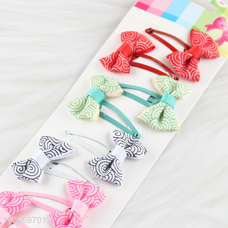 New Product 10PCS Cute Bowknot Hair Clips Hair Accessories for Kids