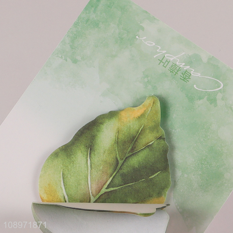 Low price leaves shape writing paper post-it note sticky note