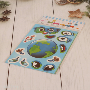 Yiwu market cute cartoon children face changing sticker