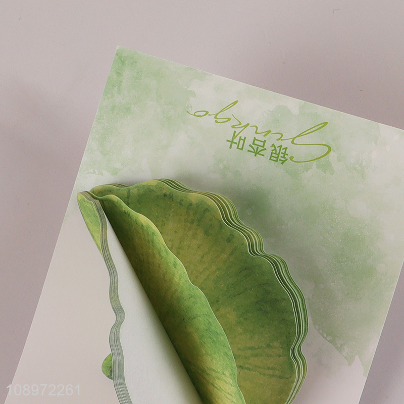 China wholesale ginkgo leaf shape school office sticky notes