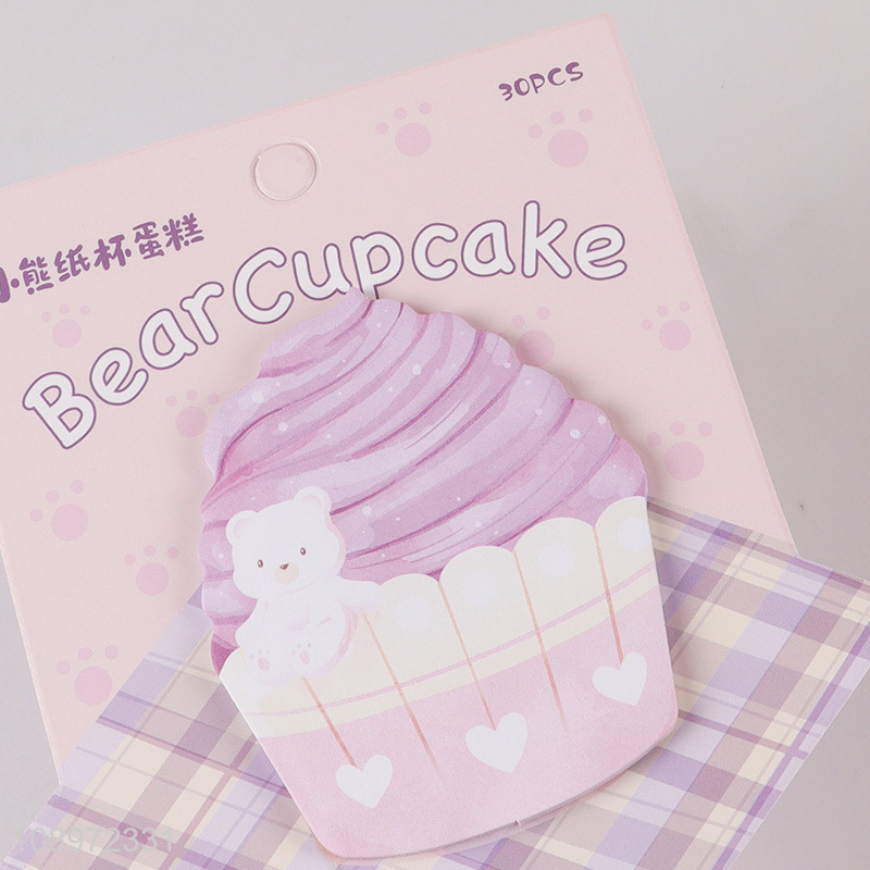 Good quality bear cupcake shape sticky notes post-it notes for sale