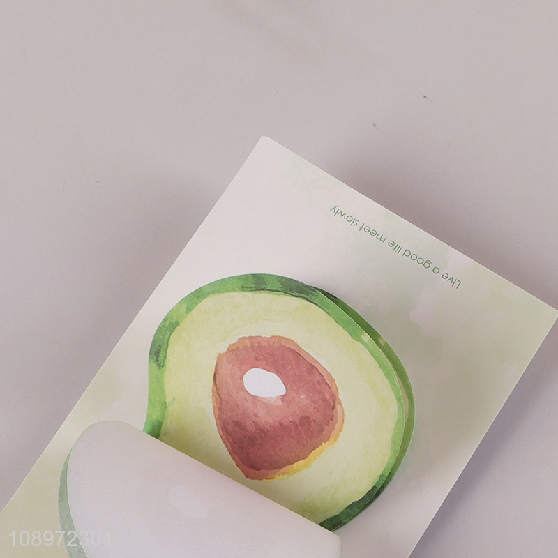 Good sale avocado shape school office sticky notes post-it notes