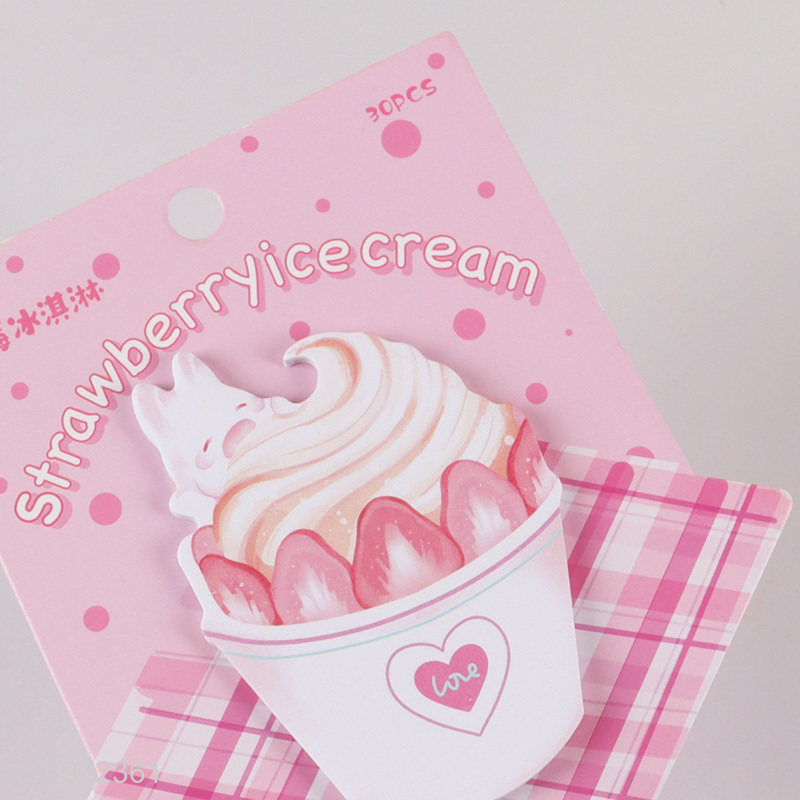 Popular products strawberry ice cream shape sticky notes post-it notes