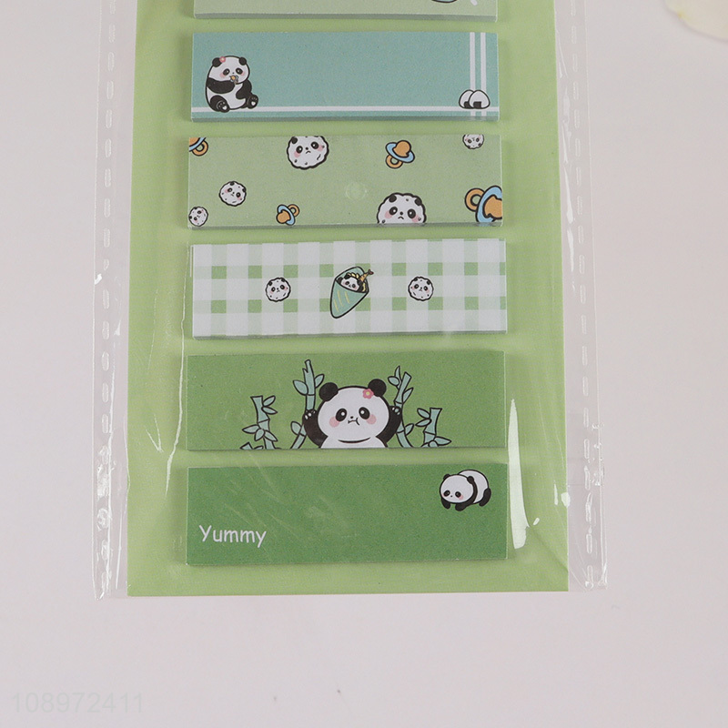 Latest products cartoon panda series sticky notes post-it notes