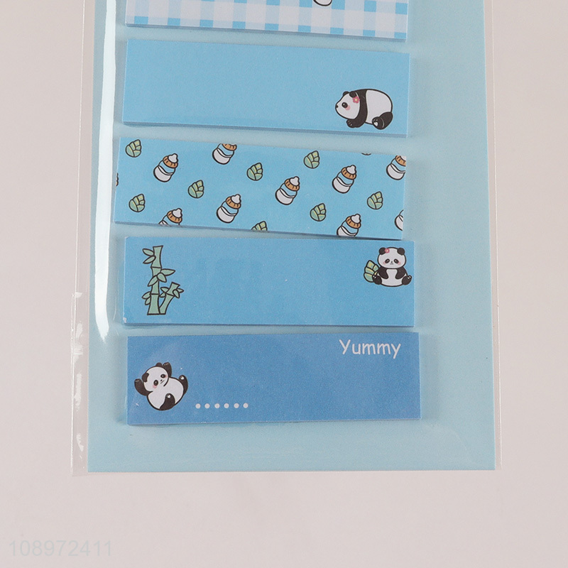 Latest products cartoon panda series sticky notes post-it notes