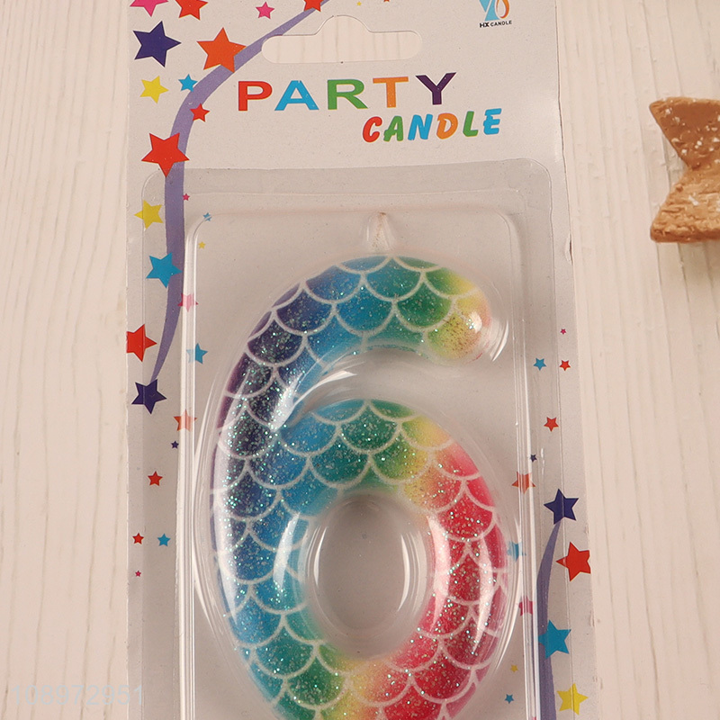 Good price birthday cake decoration number6 candle for sale