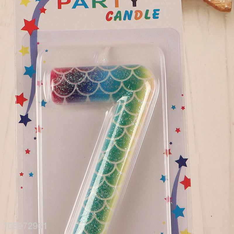 New arrival birthday cake decoration candle  number7 candle for sale