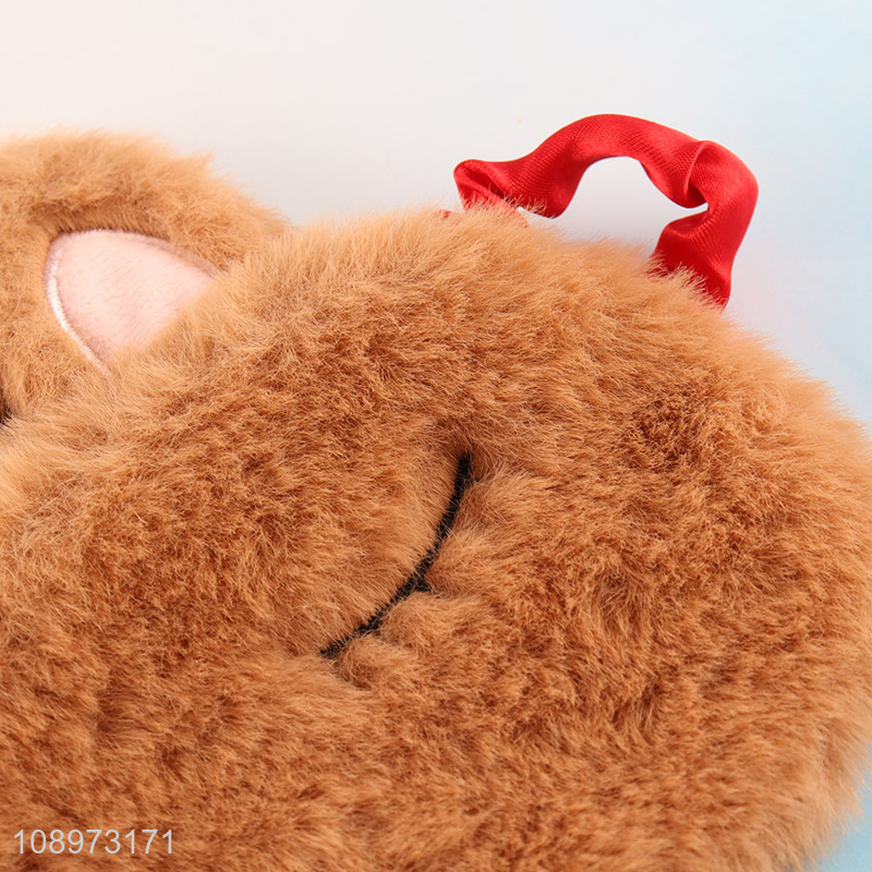 High Quality Cute Soft Sleep Mask Plush Blindfold for Adults Kids