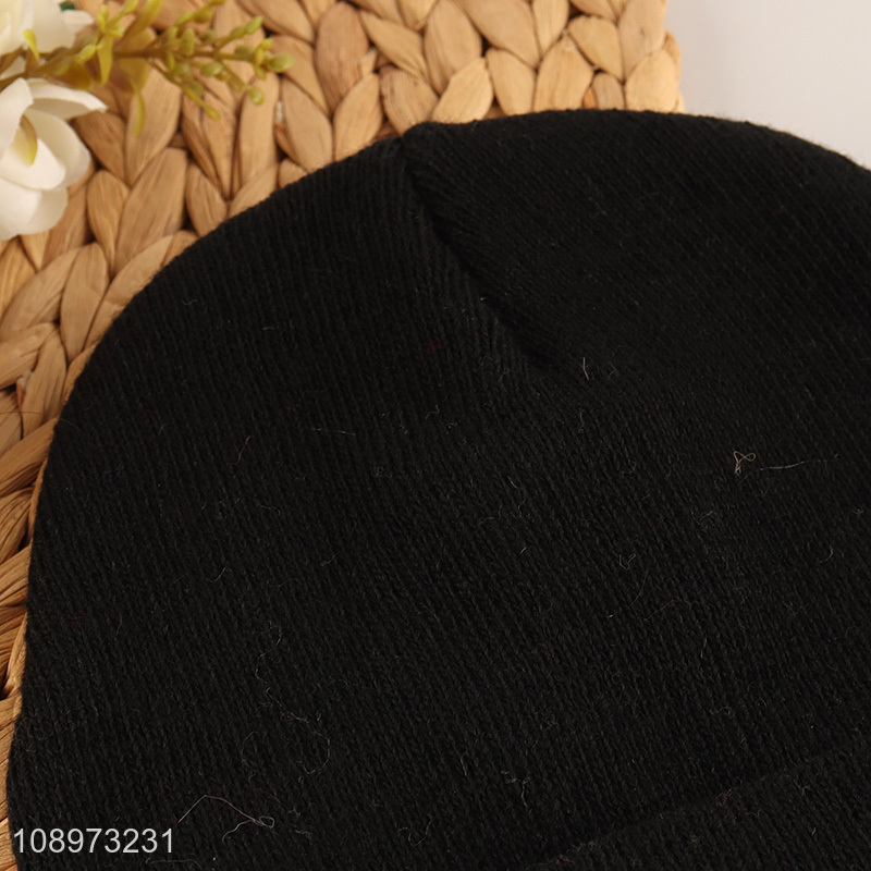 Wholesale Winter Hats Cuffed Skull Cap Beanie Hat for Women Men