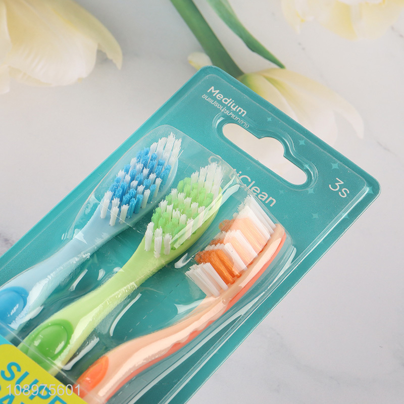 New product 3pcs oral care deep cleaning adult toothbrush set