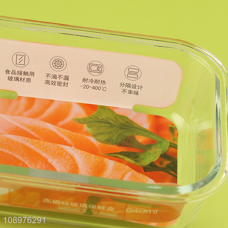 High quality rectangle food preservation box food container