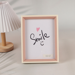 Good Quality 6X8 Inch MDF Standing Photo Frame for Tabletop Decor